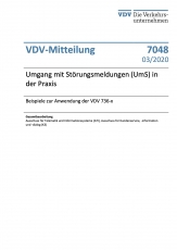 VDV-Mitteilung 7048 Umgang mit Störungsmeldungen (UmS) in der Praxis [eBooke]