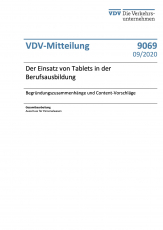 VDV-Mitteilung 9069 - Der Einsatz von Tablets in der Berufsausbildung [Print]