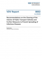 VDV Report 8002: “Recommendations on the Cleaning of the Interior of Public Transport Vehicles ......[Print]