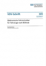 VDV-Schrift 165 Elektronische Fahrzeugschreiber für Fahrzeuge nach BOStrab [Print]