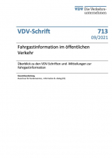 VDV-Schrift 713: Fahrgastinformation im öffentlichen Verkehr [Print]