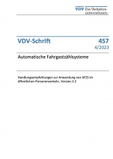 VDV-Schrift 457 Automatische Fahrgastzählsysteme  [PDF]