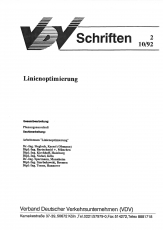 VDV-Schrift 2 Linienoptimierung [Print]