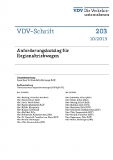 VDV-Schrift  203 Anforderungskatalog für Regionalbetriebwagen [PDF Datei]