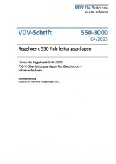 VDV-Regelwerk 550-Fahrleitungsanlagen 550-3000 - 750-V-Oberleitungsanlagen für Gleichstromschienenbahnen [PDF]