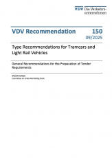 VDV Recommendation 150: Type Recommendations for Tramcars and Light Rail Vehicles [PDF]