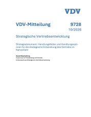 VDV-Mitteilung 9728: Strategische Vertriebsentwicklung [Print]