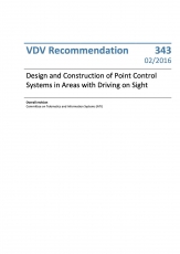 VDV-Schrift 343 Design a. Construction of Point Control Systems in Areas with Driving .... [Print]