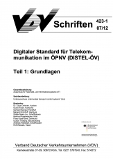 VDV-Schrift 423_1 Digitaler Standart für Telekommunikation im ÖPNV Teil 1: Grundlagen [PDF Datei]