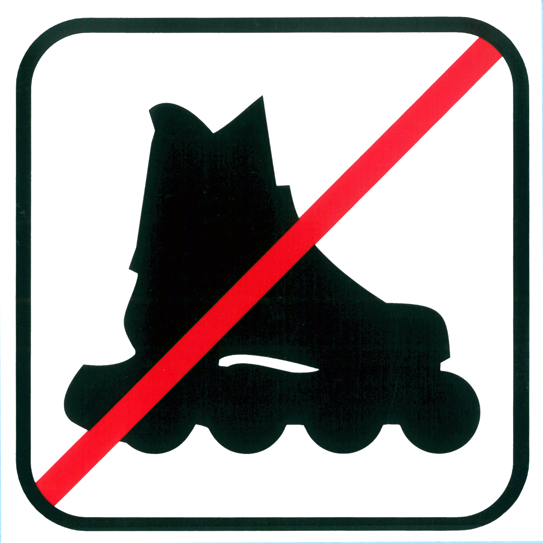Piktogramm V20392: Verbot für Inline-Skater