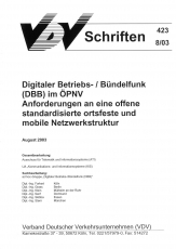 VDV-Schrift 423 Digitaler Betriebs-/Bündelfunk (DBB) im ÖPNV [PDF Datei]