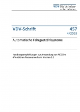 VDV-Schrift 457 Automatische Fahrgastzählsysteme ..... [Print]
