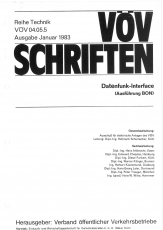 VÖV-Schrift 04.05.5 Datenfunk - Interface (BON Version)  [Print]