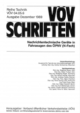 VÖV-Schrift 04.05.6 Nachrichtentechnische Geräte in Fahrzeugen des ÖPNV (N-Fach) [Print]