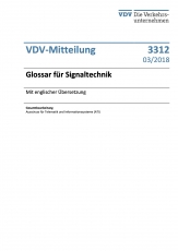 VDV-Mitteilung 3312N Glossar für Signaltechnik (mit engl. Übersetzung) [Print]