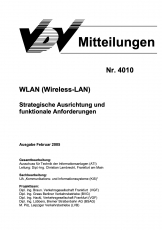 VDV-Mitteilung 4010 Wlan Strategische Ausrichtung und funktionale Anforderung [Print]