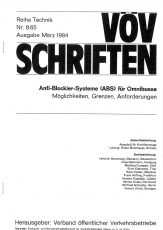 VÖV-Schrift 8.65 Anti-Blockier-System (ABS) für Omnibusse [Print]