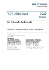 VDV-Mitteilung  7029 Die Haltestellen in der Zukunft [Print]