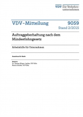 VDV-Mitteilung  9059 Auftraggeberhaftung nach dem Mindestlohngesetz Arbeitshilfe für ....[PDF Datei]