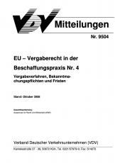 VDV-Mitteilung  9504 EG - Binnenmarkt Aktuell Nr. 4 [Print]