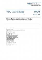 VDV-Mitteilung  9720 Grundlagen elektronischer Tarife [PDF Datei]