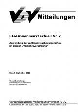 VDV-Mitteilung  9502  EG - Binnenmarkt aktuell Nr. 2 [PDF Datei]