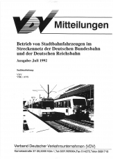 VDV-Mitteilung 1500 Betrieb von Straßenbahnfahrzeugen im Streckennetz ... [Print]
