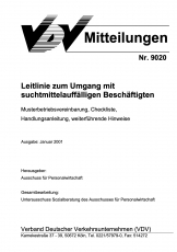 VDV-Mitteilung 9020 Leitlinie zum Umgang mit suchtmittelauffälligen Beschäftigten [Print]