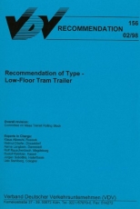 VDV-Schrift 156 Recommendation of Type - Low Floor Tram Trailer [PDF Datei]