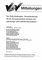 VDV-Mitteilung 10006 Der Nahverkehrsplan für die Zusammenarbeit zwischen ........ [Print]