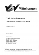 VDV-Mitteilung  10001 P+R in der Diskussion - Argumente zur aktuellen Kritik an P+R [PDF Datei]
