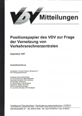 VDV-Mitteilung 10005 Positionspapier des VDV zur Frage der Vernetzung von ....[Print]