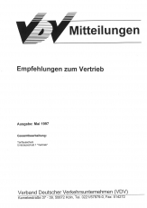 VDV-Mitteilung  9704 Empfehlung zum Vertrieb [Print]