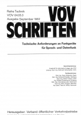 VÖV-Schrift 04.05.3 Technische Anforderungen an Funkgeräte für Sprech- u. Datenfunk. [PDF Datei]