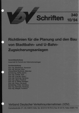 VDV-Schrift 340 Richtlinien für die Planung und den Bau von Stadtbahn und U-Bahn ......[PDF Datei]