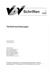 VDV-Schrift 1 Verkehrserhebungen [PDF Datei]