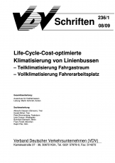 VDV-Schrift 236_1 Life-Cycle-Cost - optimierte Klimatisierung v. Linienbussen ...[Print]