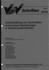 VDV-Schrift 411 Instandhaltung von nachrichtentechnischen Einrichtungen ....[PDF Datei]