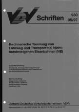 VDV-Schrift  930 Rechnerische Trennung von Fahrweg und Transport bei ... Eisenbahnen [PDF Datei]
