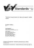 VÖV-Schrift 04.05.3 Technical requirements for data and speech mobile radios [Print]