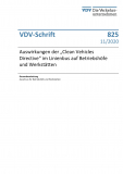 VDV-Schrift 825 Auswirkungen der ,,Clean Vehicles Directive im Linienbus auf Btriebshöfe und Werkstätten [Print]