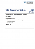 VDV-Recommendation 452 VDV Standard Interface Route Network / Timetable [Print]