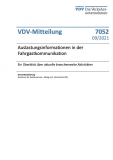 VDV-Mitteilung 7052: Auslastungsinformation in der Fahrgastkommunikation - Ein Überblick über aktuelle branchenweite Aktivitäten [Print]