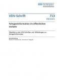 VDV-Schrift 713: Fahrgastinformation im öffentlichen Verkehr [Print]