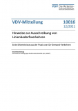 VDV-Mitteilung 10016 - Hinweise zur Ausschreibung von Linienbedarfsverkehren [Print]