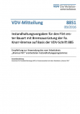 VDV-Mitteilung Nr. 8851 „Instandhaltungsvorgaben für den Flirt erster Bauart mit Bremsausrüstung der Fa. Knorr-Bremse auf Basis der VDV-Schrift 885“[PDF]