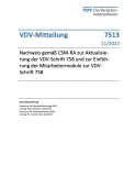 VDV-Mitteilung 7513: Nachweis gemäß CSM-RA zur Aktualisierung der VDV-Schrift 758 und zur Einführung der.....[Print]