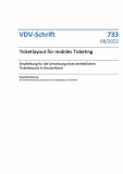 VDV-Schrift 733: Ticketlayout für mobiles Ticketing [Print]