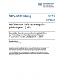 VDV-Mitteilung 9073: Leitfaden zum Lieferkettensorgfaltspflichtengesetz (LkSG) [Print]