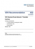 VDV-Recommendation 452: VDV Standard Interface Route Network / Timetable including enhancements....Version 1.6.2 [Print]